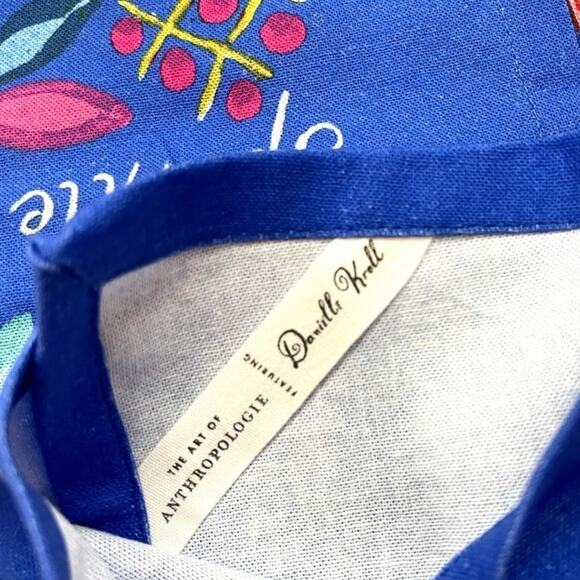 Anthropologie Danielle Kroll Treetops Glisten Dish Towel - Picture 5 of 7